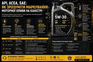 API, ACEA, SAE &mdash; як читати маркування моторної оливи | Magic Groupp &mdash; мастильні матеріали та технічні рідини MAGIC GROUPP