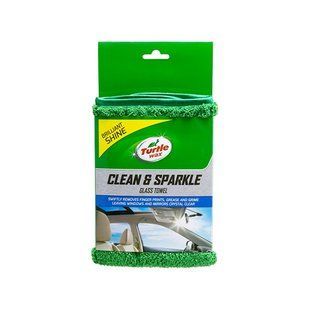 Мікрофібра двостороння для очистки та поліровки скла 420х380 Turtle Wax 1 шт, шт