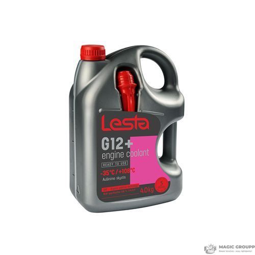 Антифриз Lesta G12+, червоний, готовий &minus;35 &deg;C, 4л