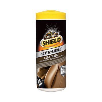 Керамічні серветки для шкіри Armor All Shield + Ceramic Leather Treatment & Cleaning Wipes, 24шт, 1уп.