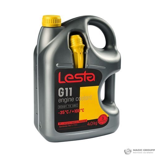 Антифриз Lesta G11, жовтий, готовий &minus;35 &deg;C, 4л